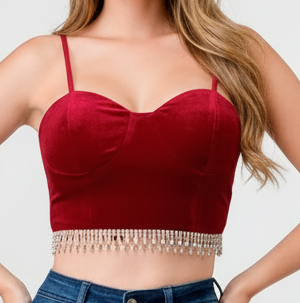Front facing red top